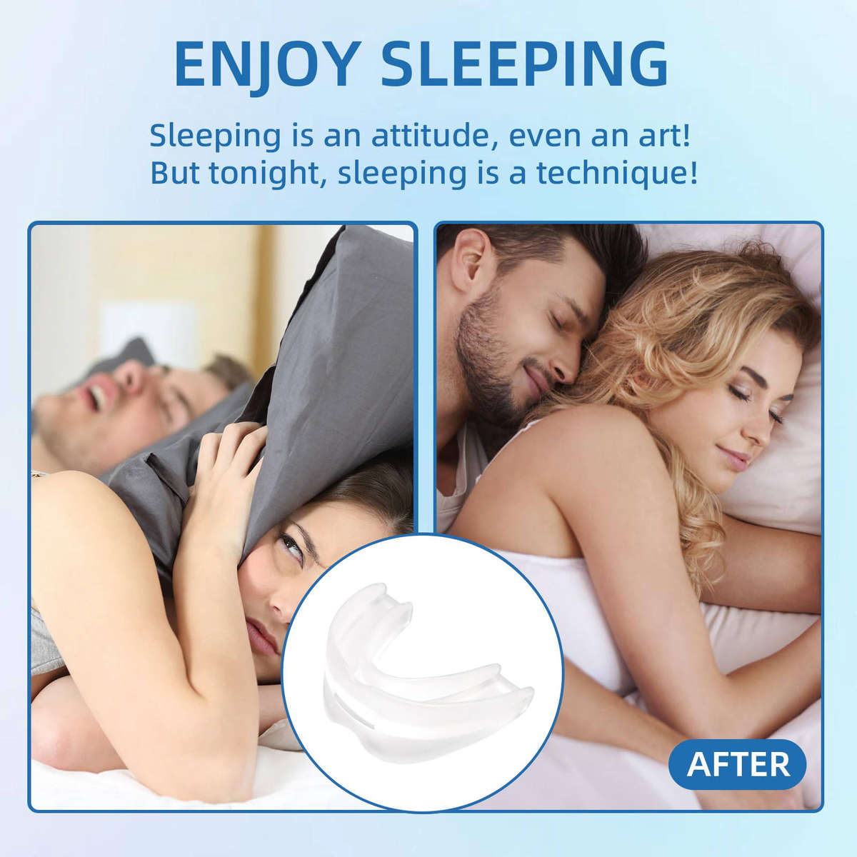 Mouldable anti-snoring mouth piece