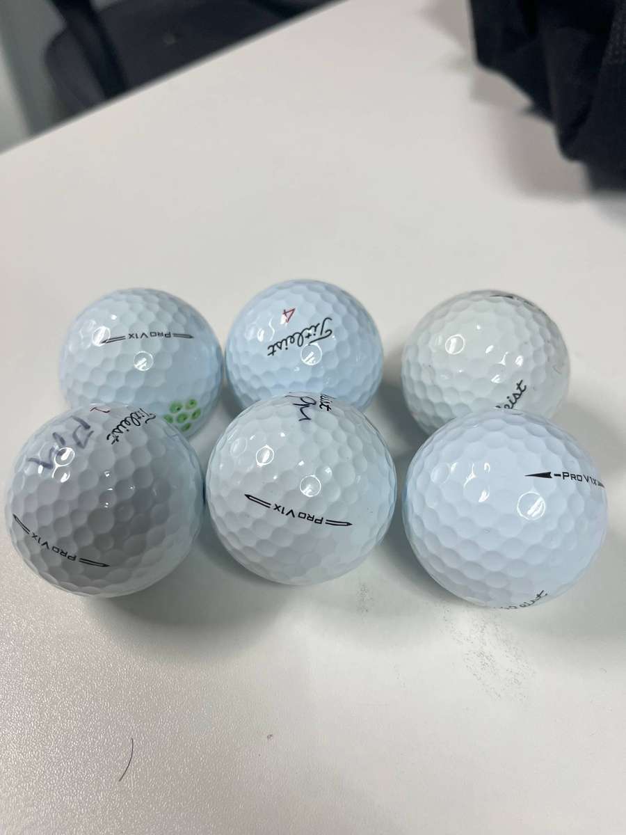 Used Titleist Pro v1x golf balls - 6 (A+ condition)