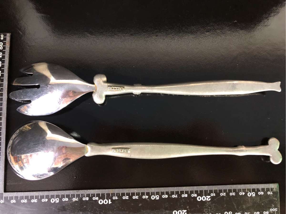 Carrol Boyes Set Salad Servers - Clearly Marked