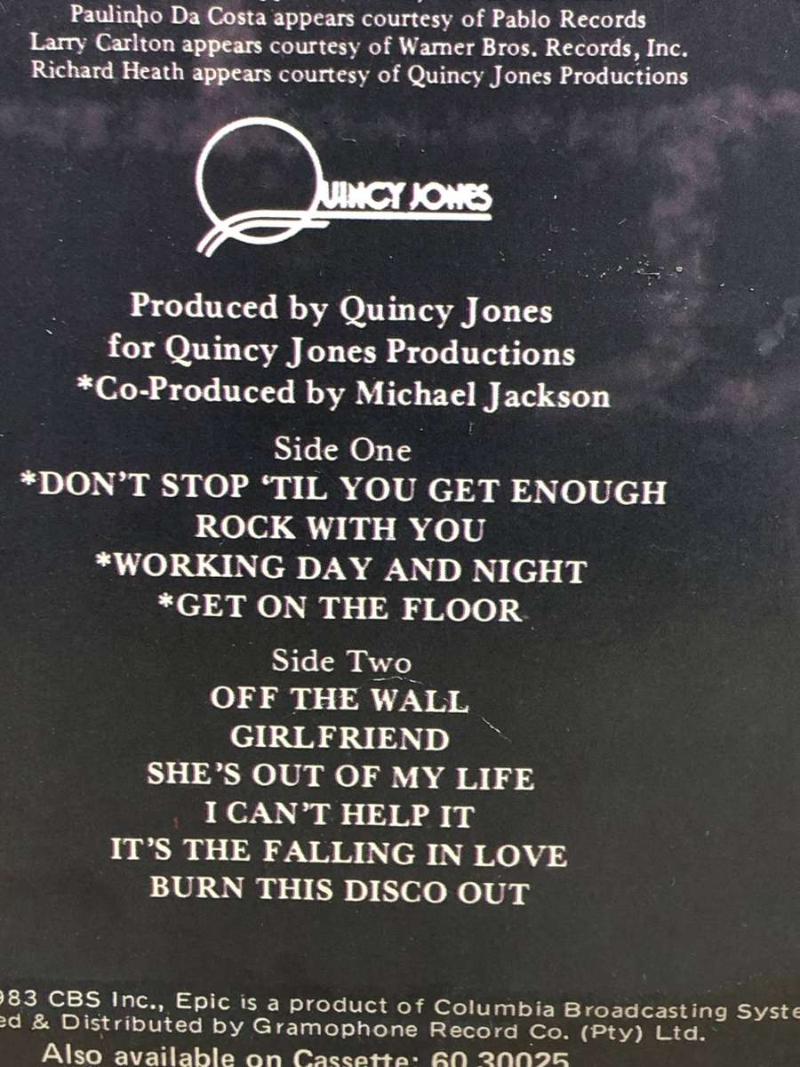 Michael Jackson Off the wall for Igeffen only !