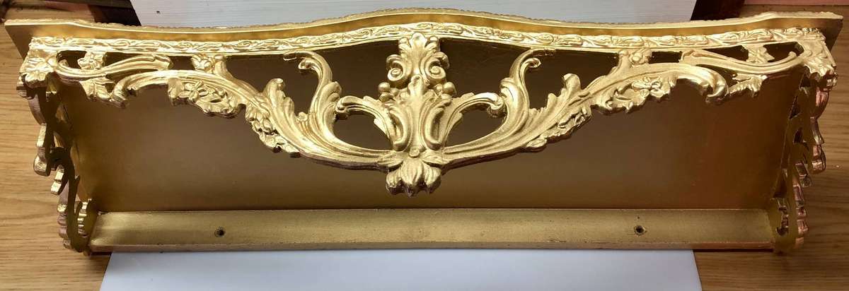 19th Century Gilt French Rococo revival Consul Table