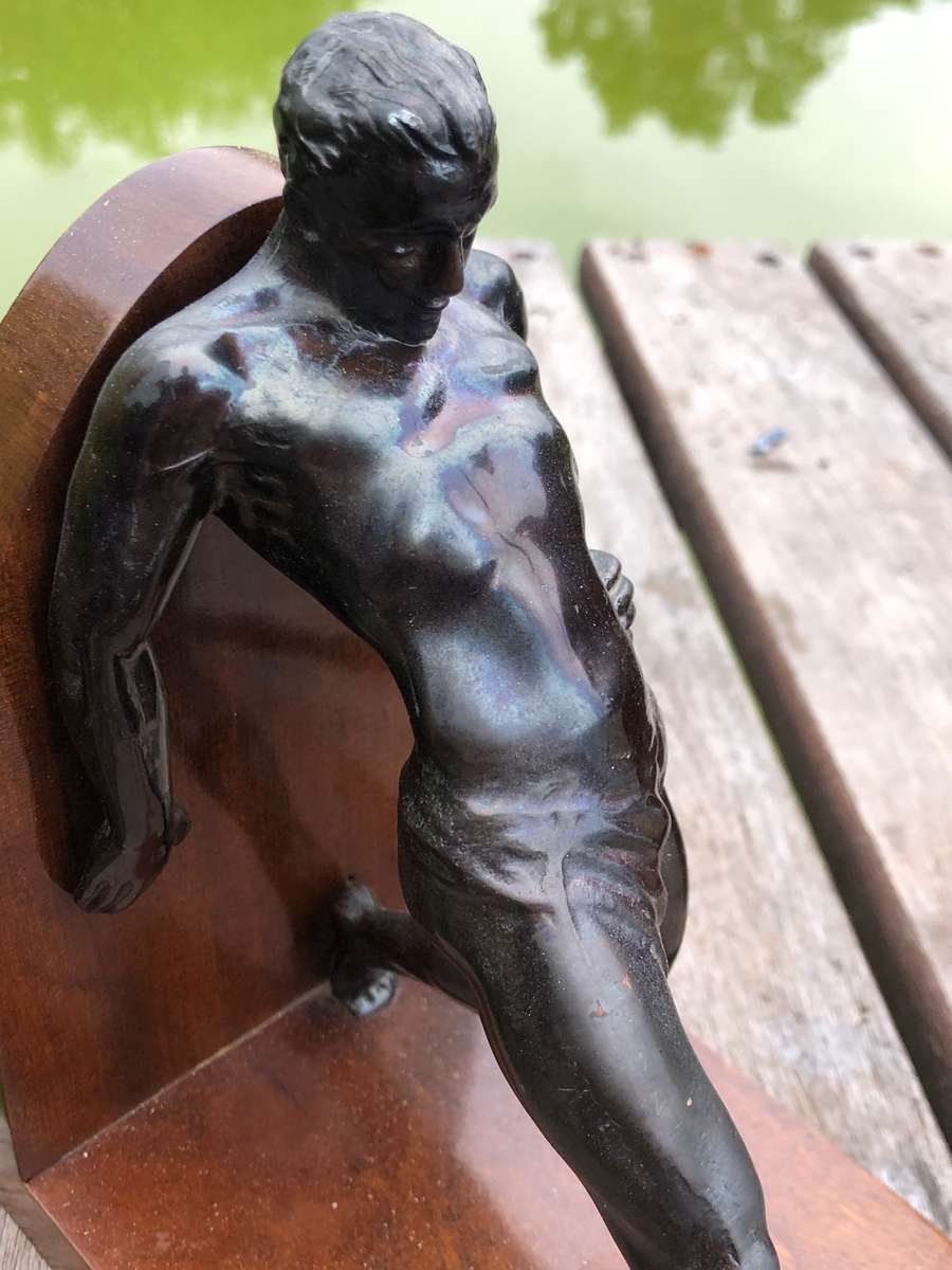 Fantastic pair of bronzed metal bookends