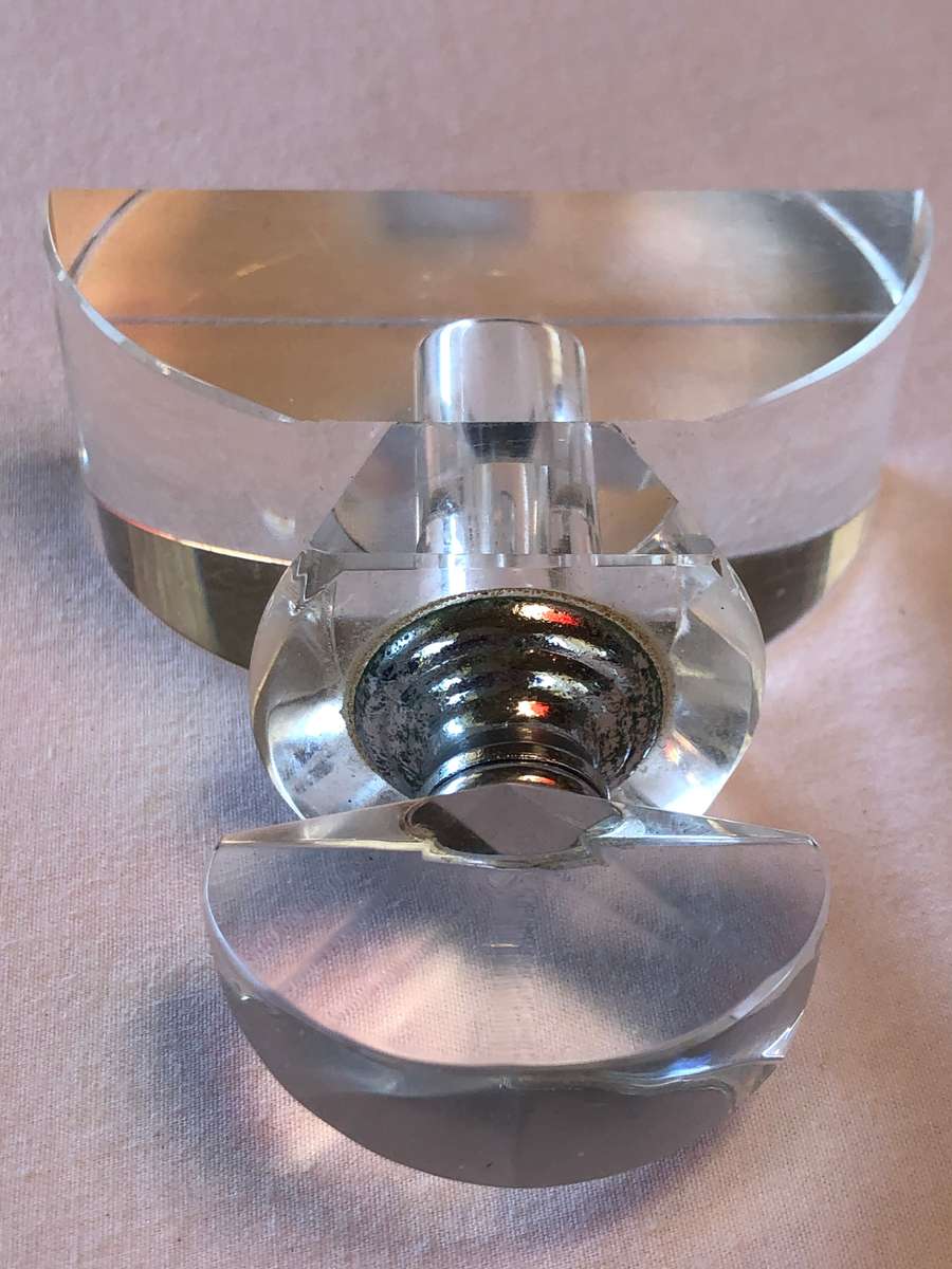 WOW !!!  Stunning vintage crystal perfume scent bottle