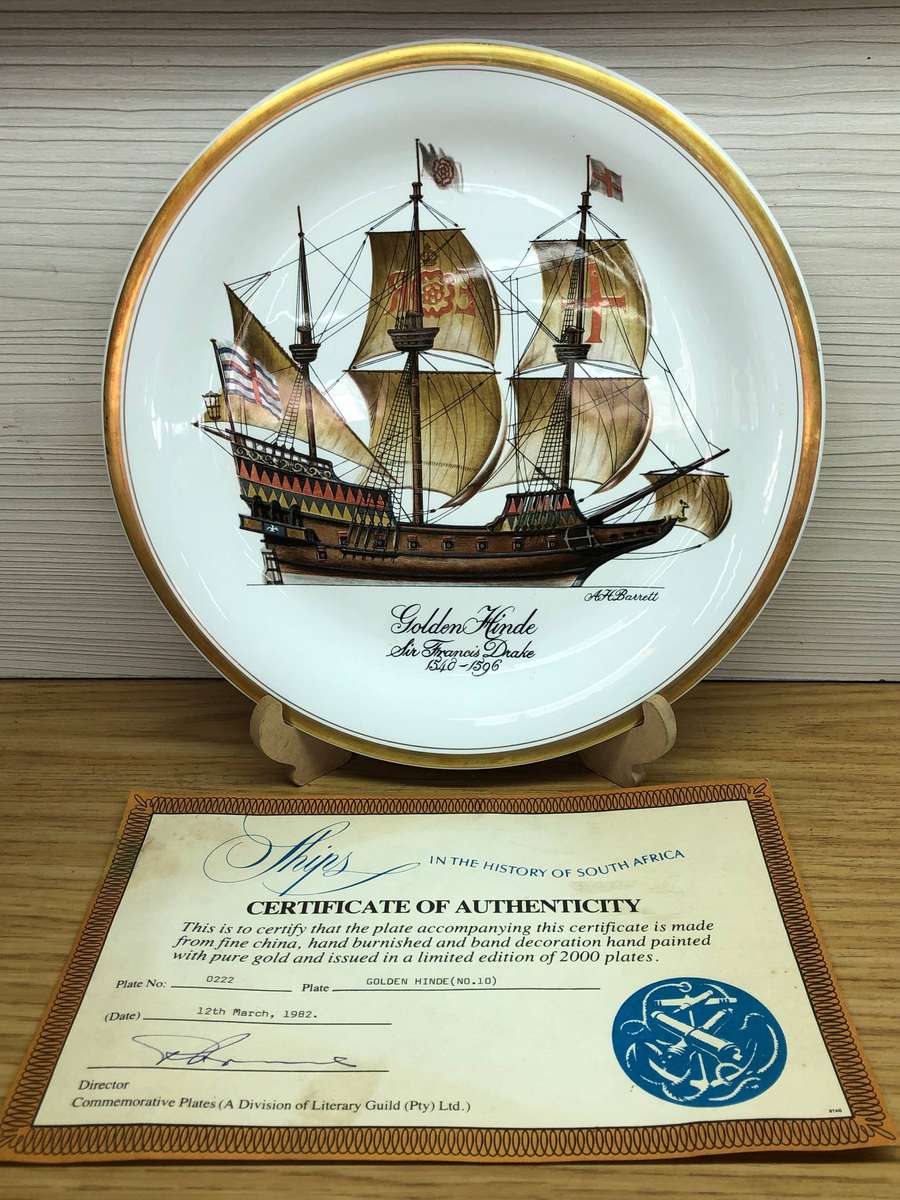 Limited edition No 222/2000 Ships of South Africa series c1982 with certificate