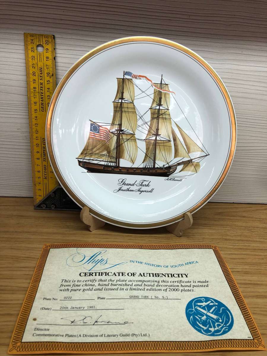 Limited edition No 222/2000 Ships of South Africa series c1981 with certificate