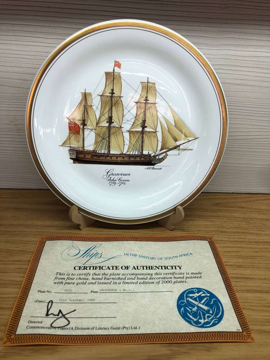 Limited edition No 222/2000 Ships of South Africa series c1980 with certificate