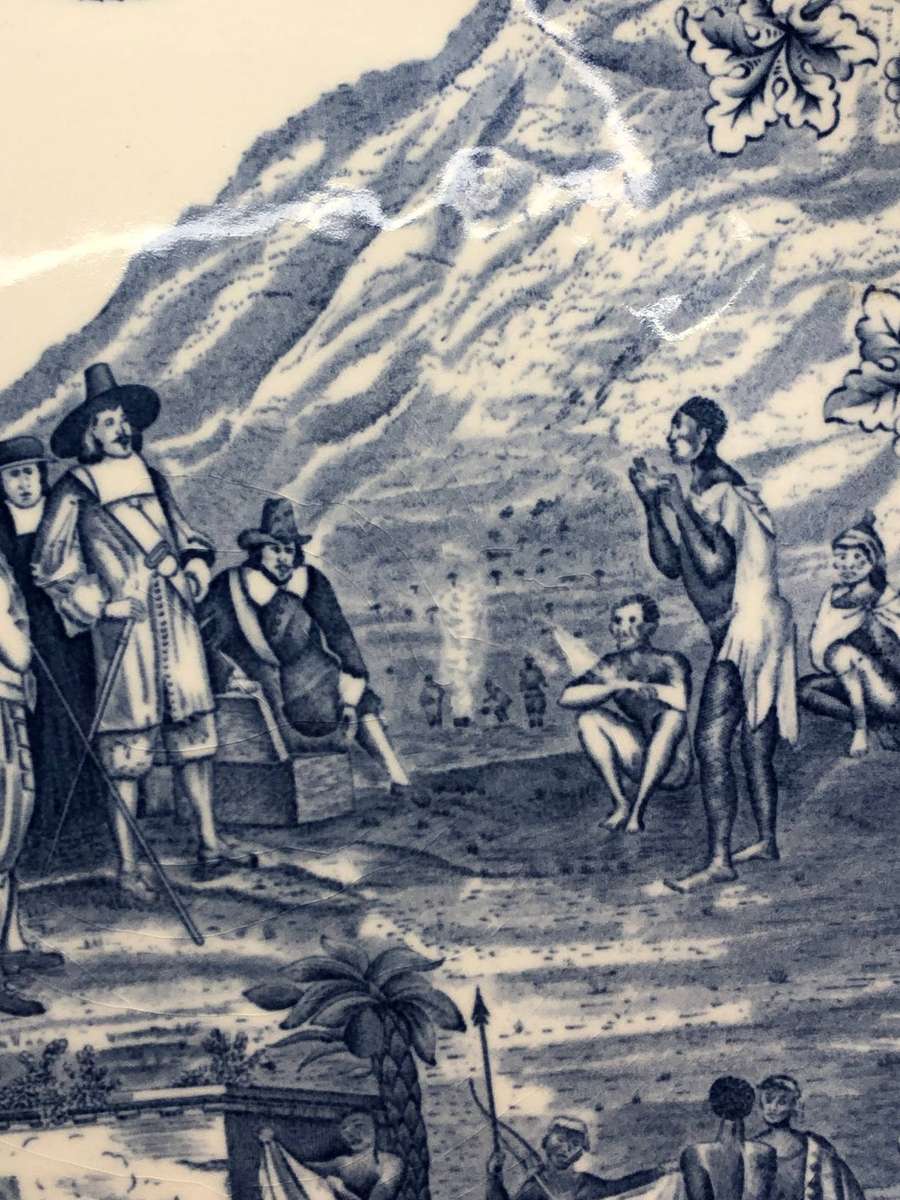 Wedgwood tercentenary of the landing of Jan van Riebeeck in the Cape 1652 - commemorative Plate