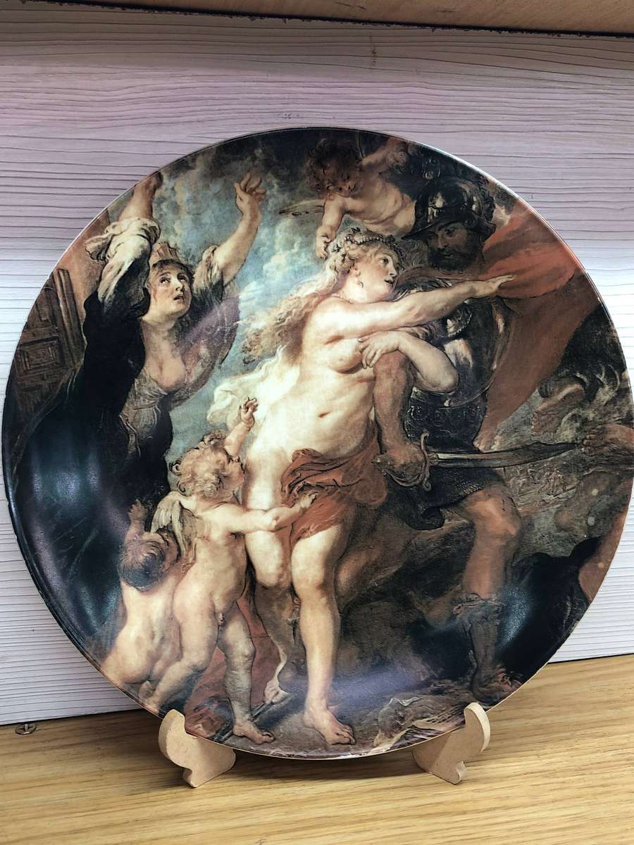 Le Conseguenze della guerra Seltmann Weiden Bavaria Porcelain Charger "The Consequences Of War"
