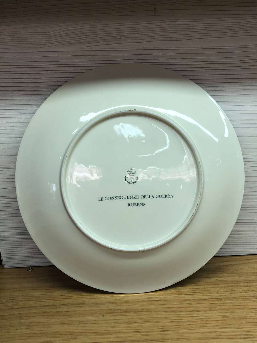 Le Conseguenze della guerra Seltmann Weiden Bavaria Porcelain Charger "The Consequences Of War"