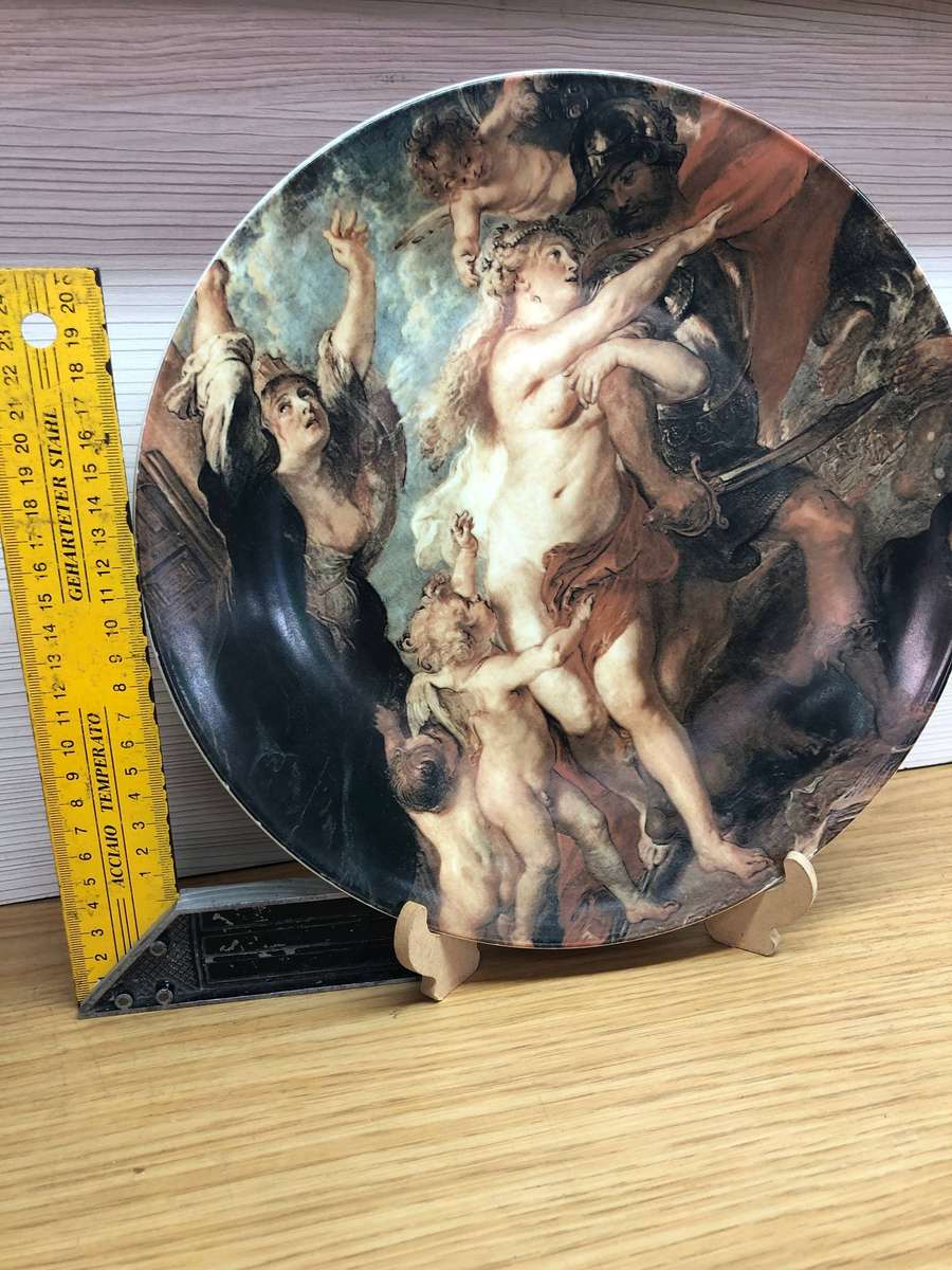 Le Conseguenze della guerra Seltmann Weiden Bavaria Porcelain Charger "The Consequences Of War"