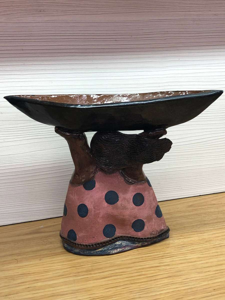 Beautiful statement piece , Pottery bowl by Jo Perez - NO DAMAGE !!!