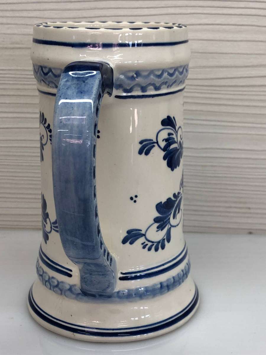 Signed Delft porcelain Heineken beer mug No 646 - hand painted