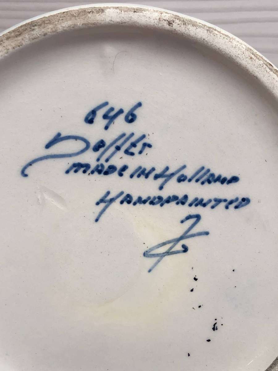Signed Delft porcelain Heineken beer mug No 646 - hand painted