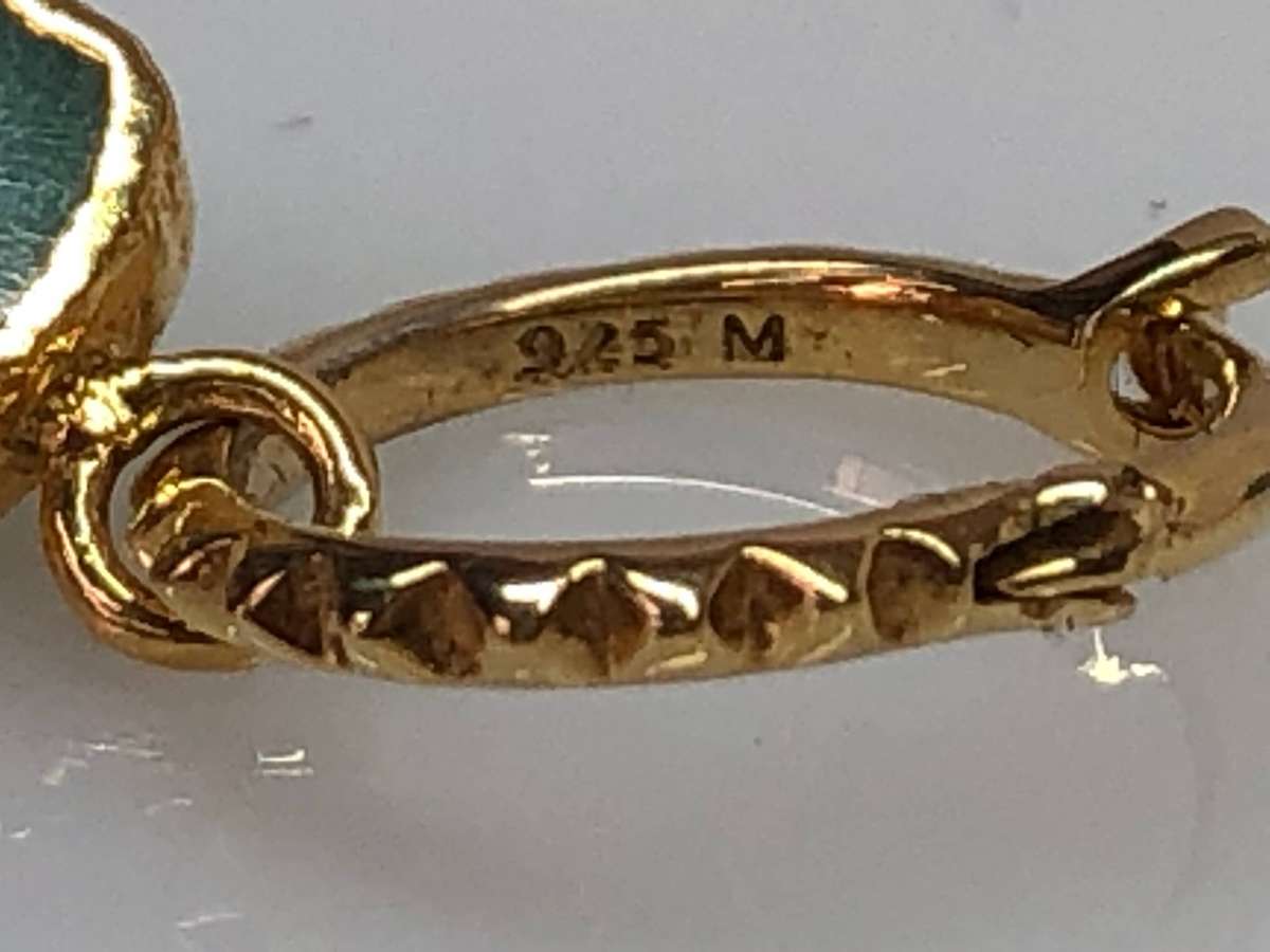 Box set 18k gold plated 925 sterling silver with Amazonite Missoma Luna necklace and earring set