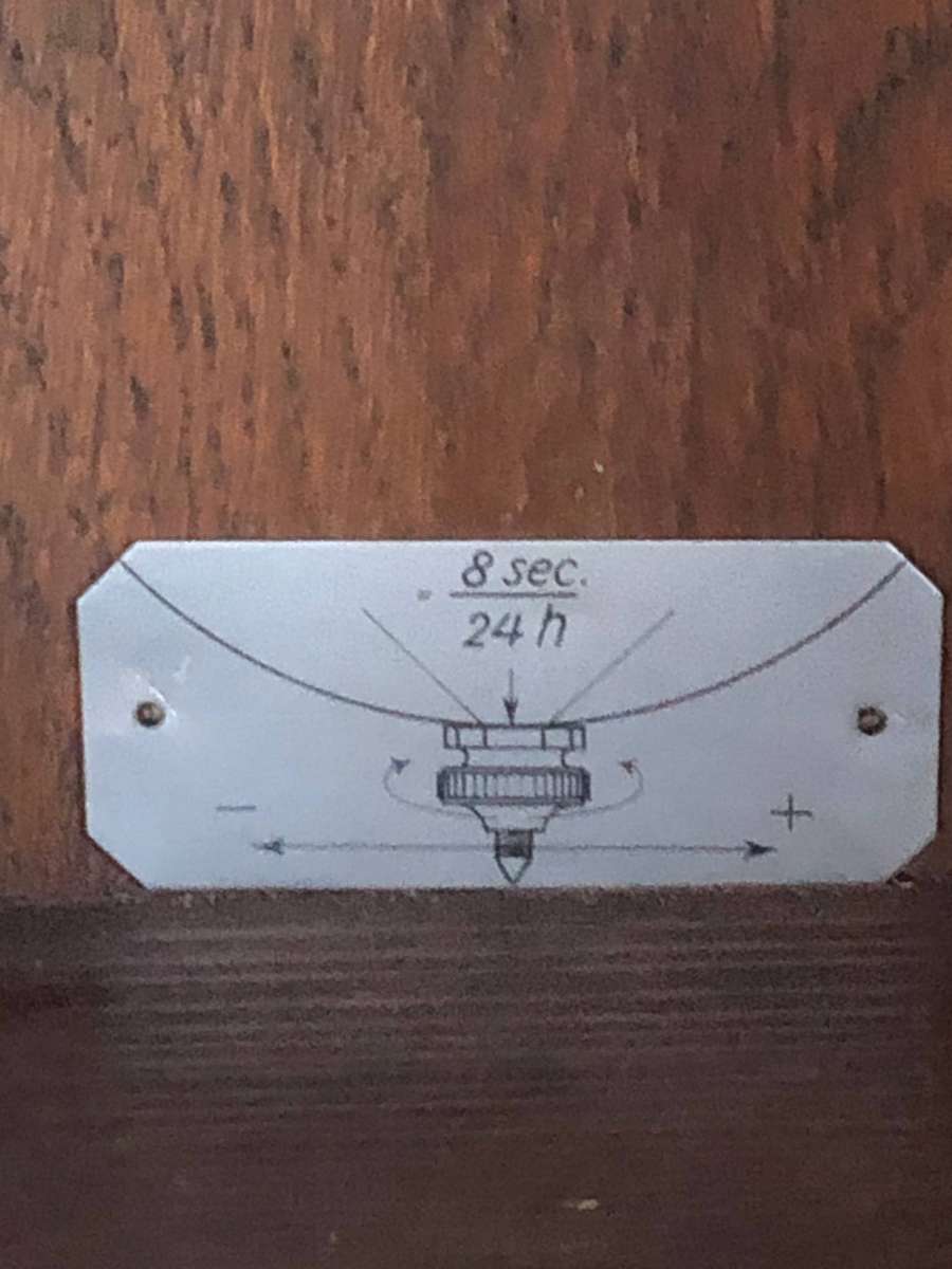 19th C Junghans old oak cased chiming wall clock - full working order with the key - circa 1890