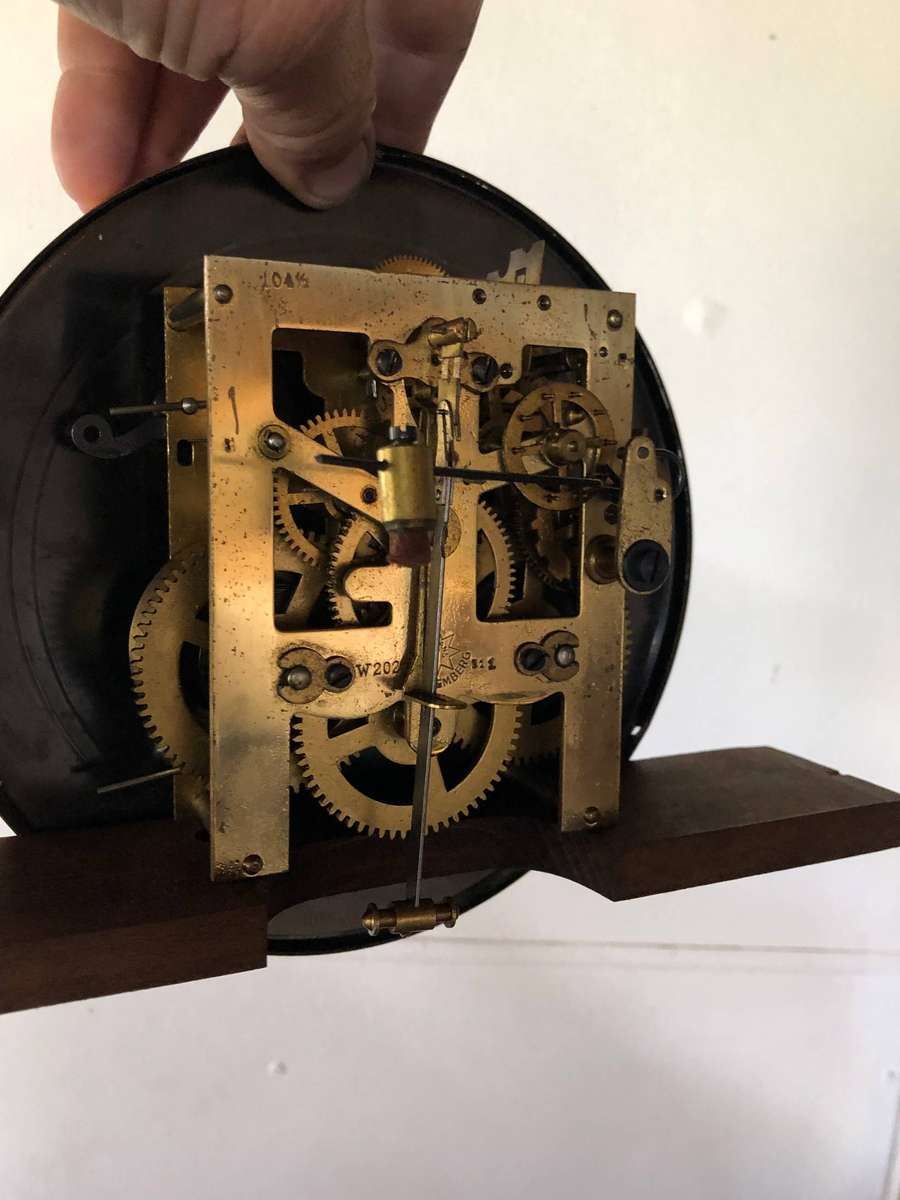 19th C Junghans old oak cased chiming wall clock - full working order with the key - circa 1890