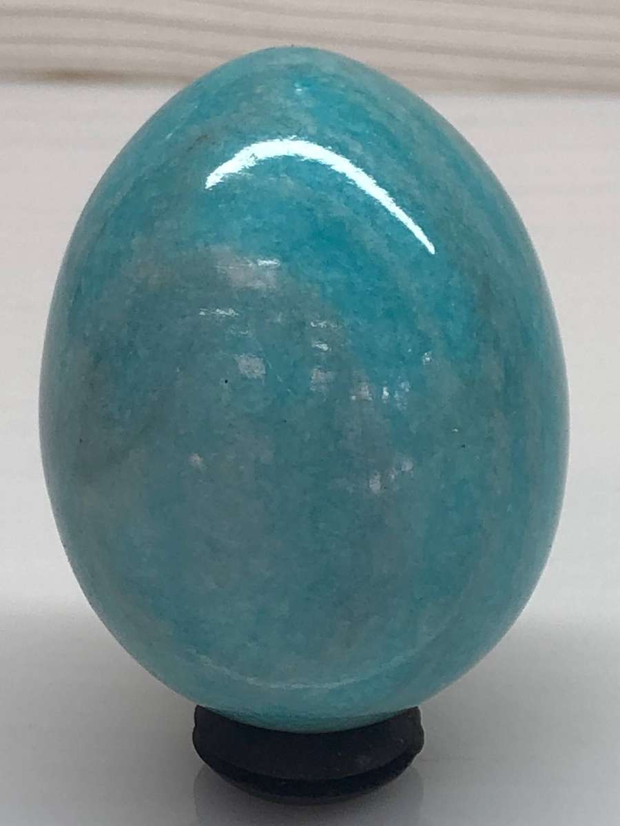 WOW !!! Stunning Amazonite stone egg - healing properties