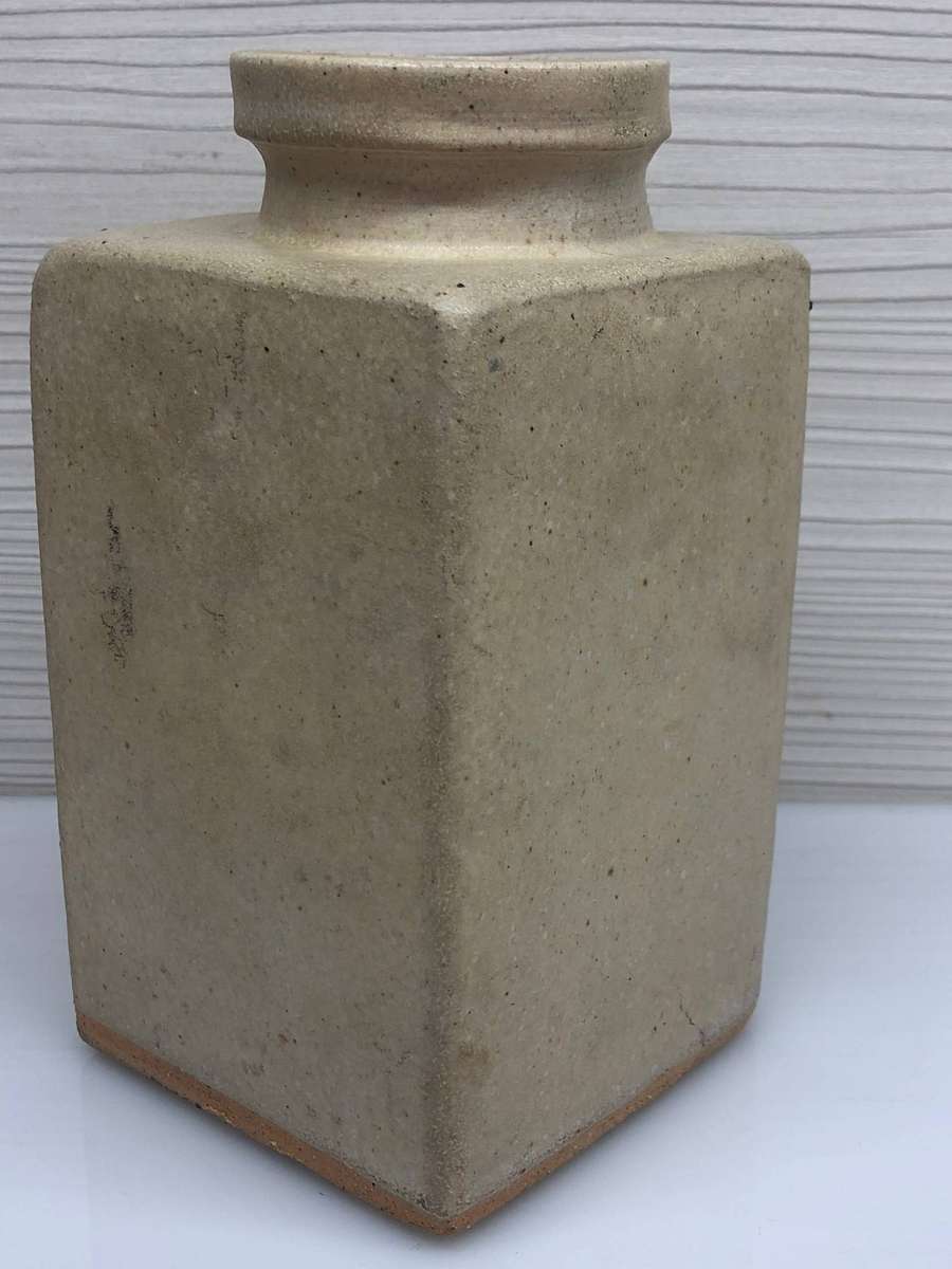 Thaba Bosigo - Peter Hayes Pottery Lesotho (South African) c1970's Square bottle vase