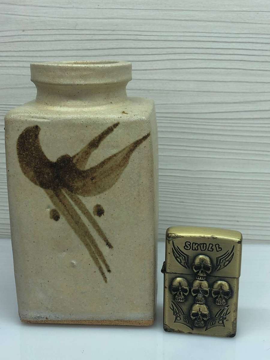 Thaba Bosigo - Peter Hayes Pottery Lesotho (South African) c1970's Square bottle vase