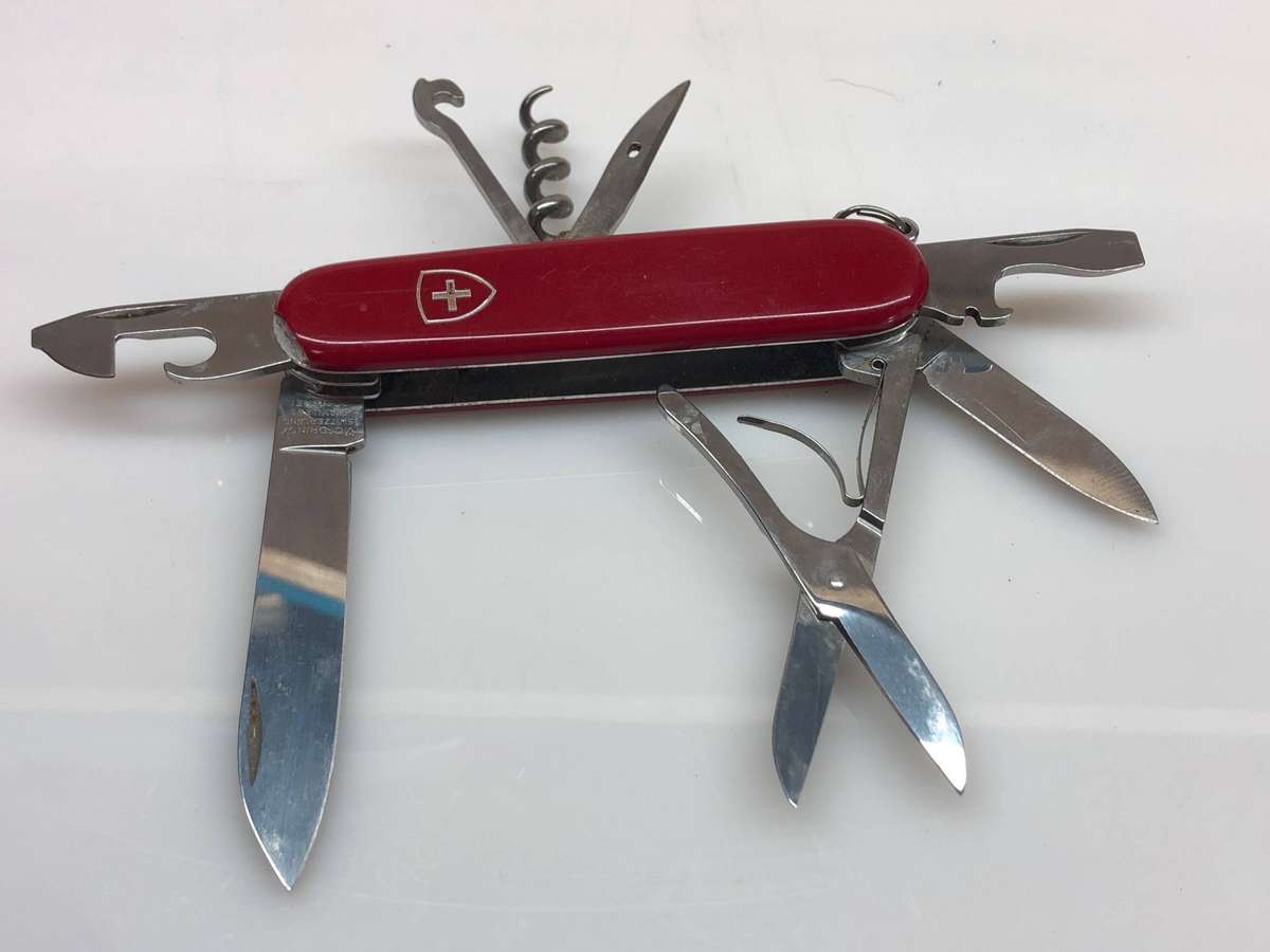Victorinox Swiss Army Knife - Climber model with Red Scales