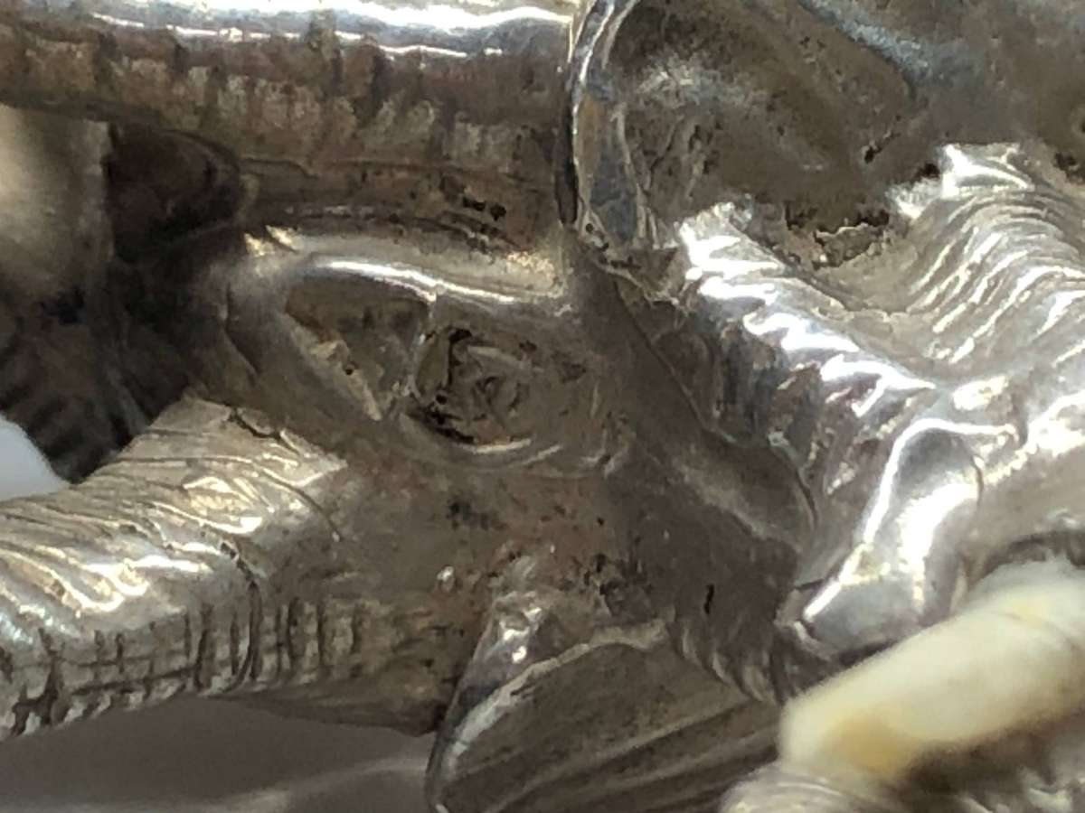 Patrick Mavros (1954 -) solid Sterling Silver Elephant sculpture 20th C Zimbabwe - 90g