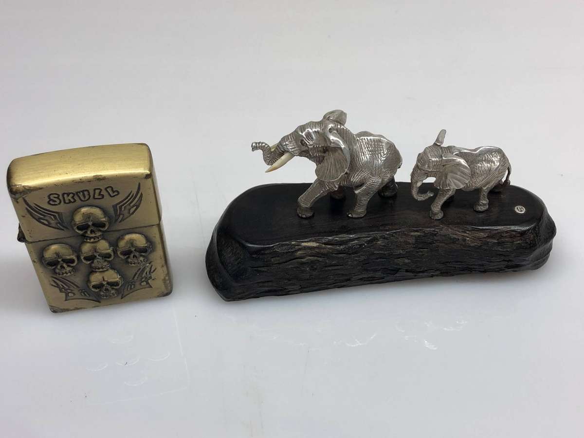 Patrick Mavros (1954 -) solid Sterling Silver Elephant sculpture 20th C Zimbabwe - 90g