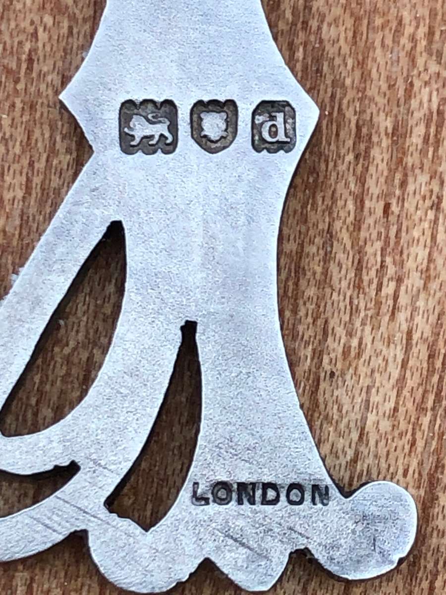 Hallmarked London sterling silver Masonic Fob Medal by Joseph Bladon dated 1899 - 12g