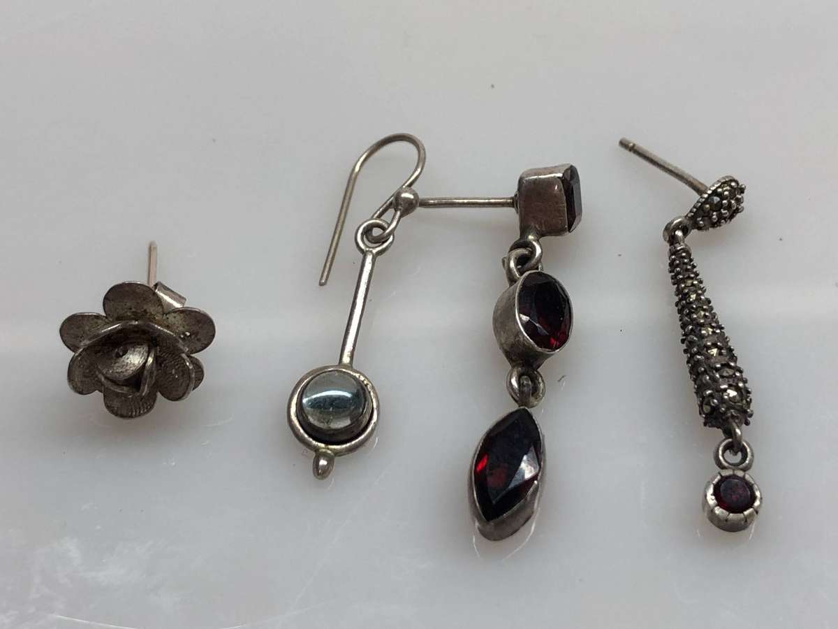 Job lot sterling silver bits and pieces - 6.2 grams total weight