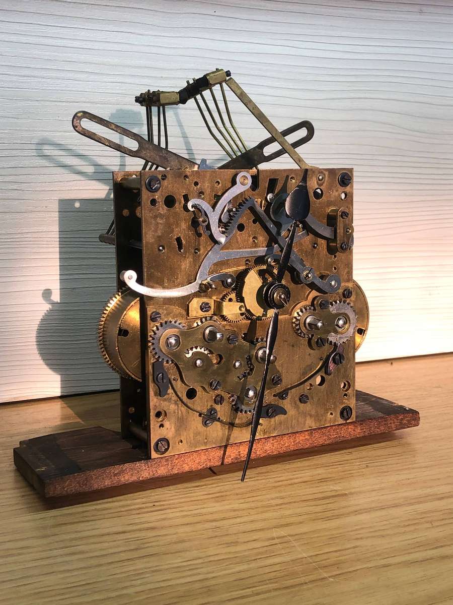 WHAT A BEAUTY !!! ANTIQUE GUSTAV BECKER MAHOGANY CASED WALL CLOCK CIRCA  EARLY 1875 WORKING 100%