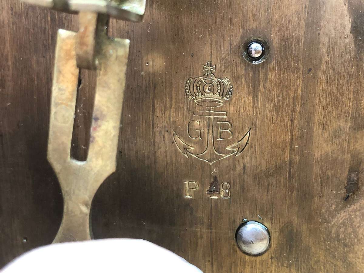 WHAT A BEAUTY !!! ANTIQUE GUSTAV BECKER MAHOGANY CASED WALL CLOCK CIRCA  EARLY 1875 WORKING 100%