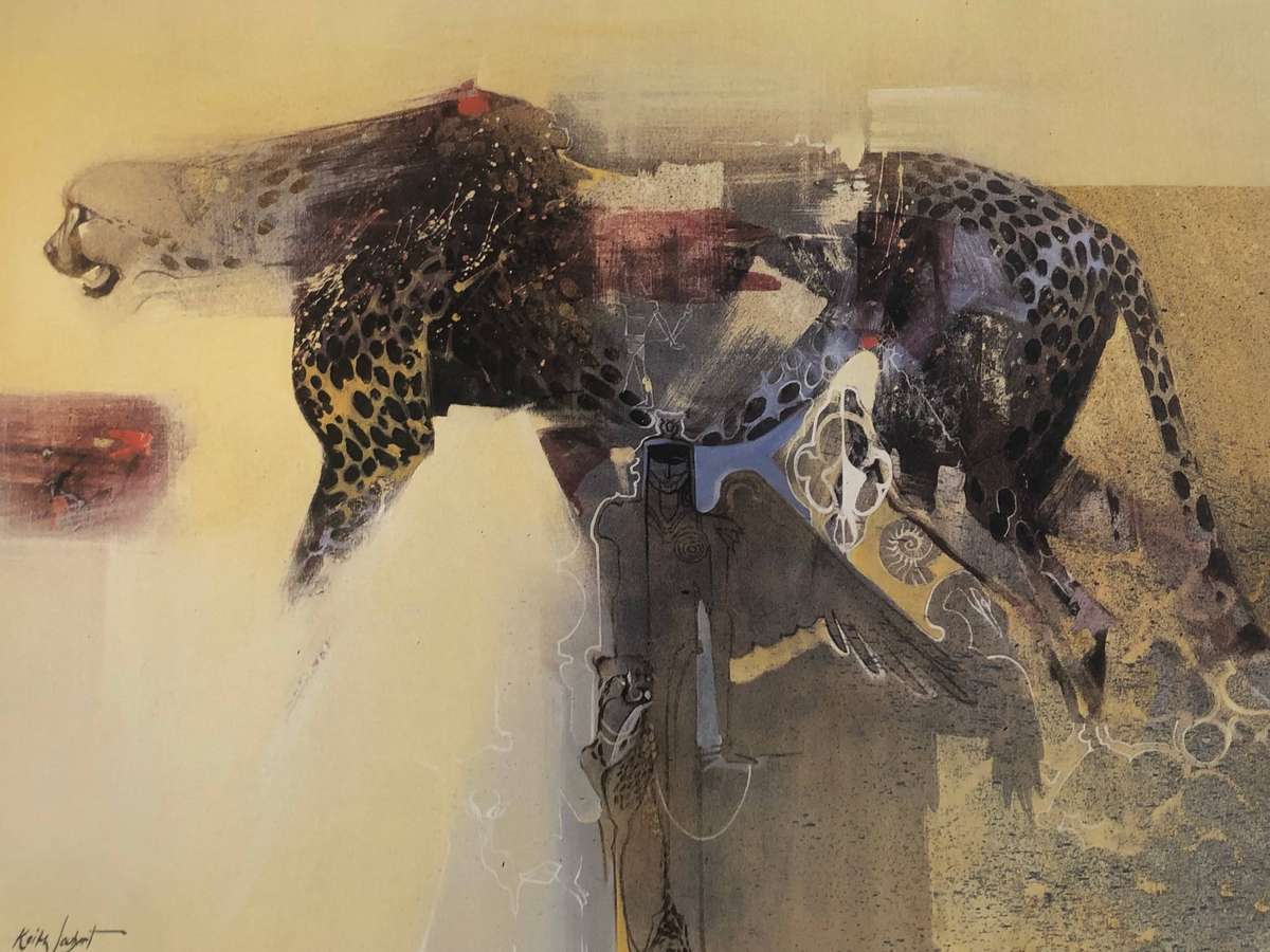 Keith Joubert ( SA 1948 - 2013) Limited signed and numbered print - 293/1250 - Cheetah