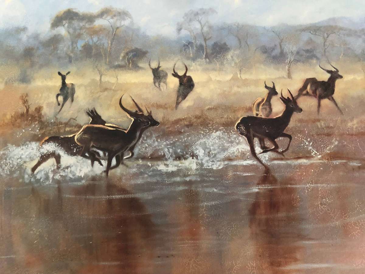 Charl Möller ( SA 20th C  ) Limited signed and numbered edition 493 / 1250 - titled