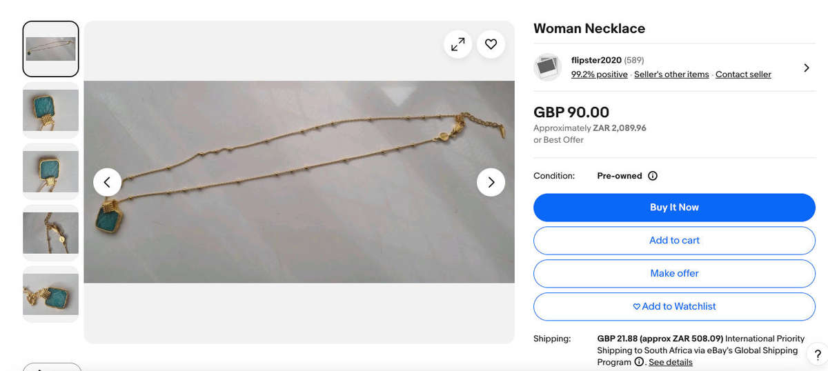 Box set 18k gold plated 925 sterling silver with Amazonite Missoma Luna necklace and earring set