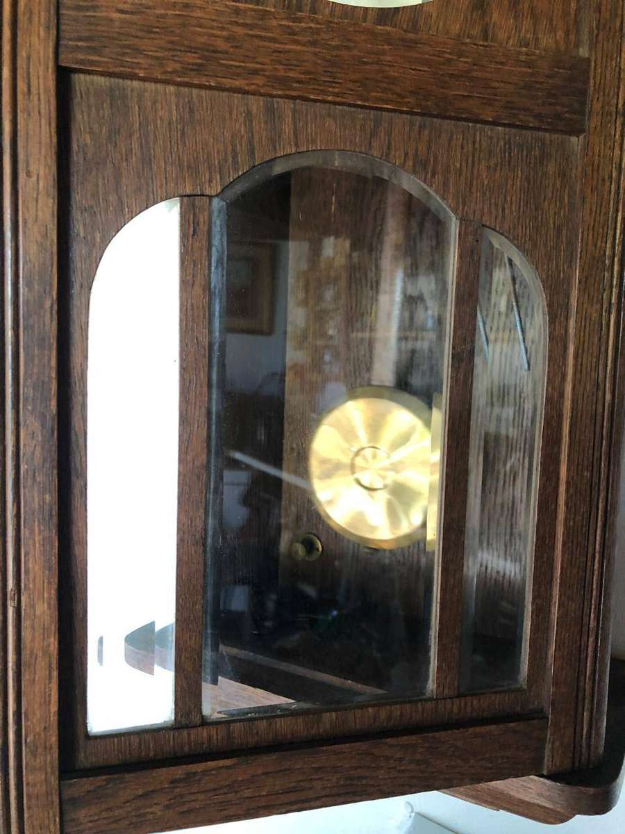 WHAT A BEAUTY !!! ANTIQUE GUSTAV BECKER MAHOGANY CASED WALL CLOCK CIRCA  EARLY 1875 WORKING 100%