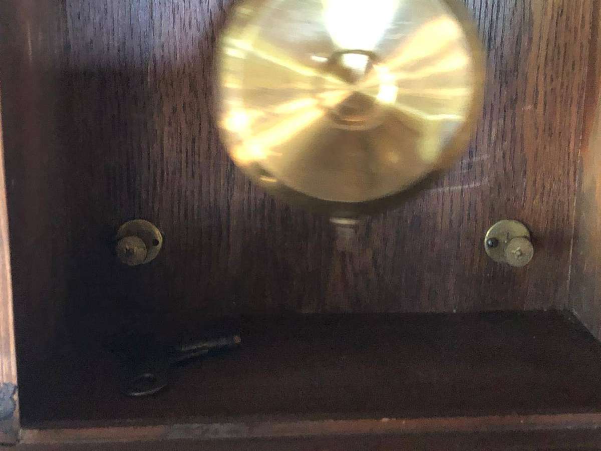 WHAT A BEAUTY !!! ANTIQUE GUSTAV BECKER MAHOGANY CASED WALL CLOCK CIRCA  EARLY 1875 WORKING 100%