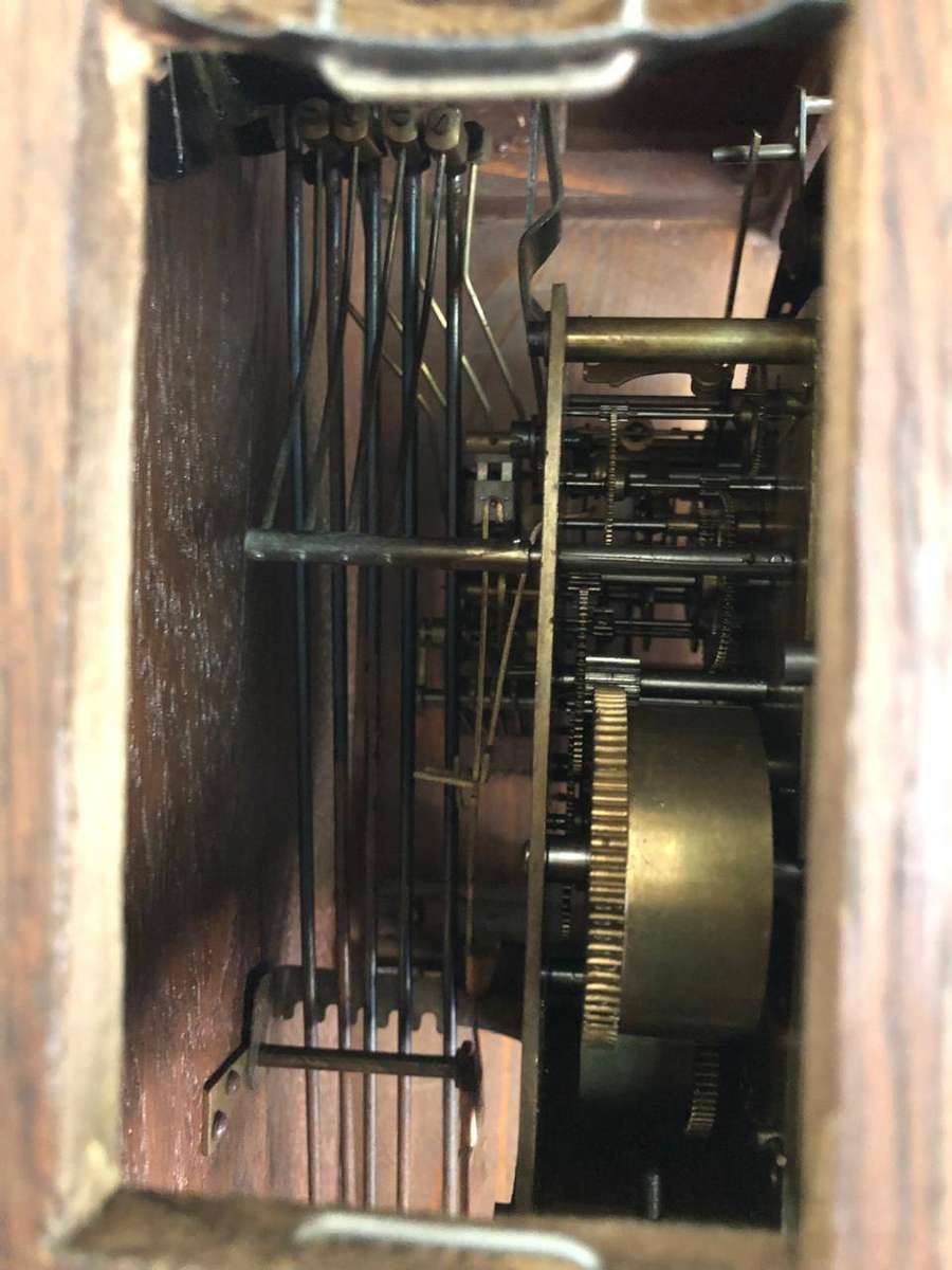 WHAT A BEAUTY !!! ANTIQUE GUSTAV BECKER MAHOGANY CASED WALL CLOCK CIRCA  EARLY 1875 WORKING 100%