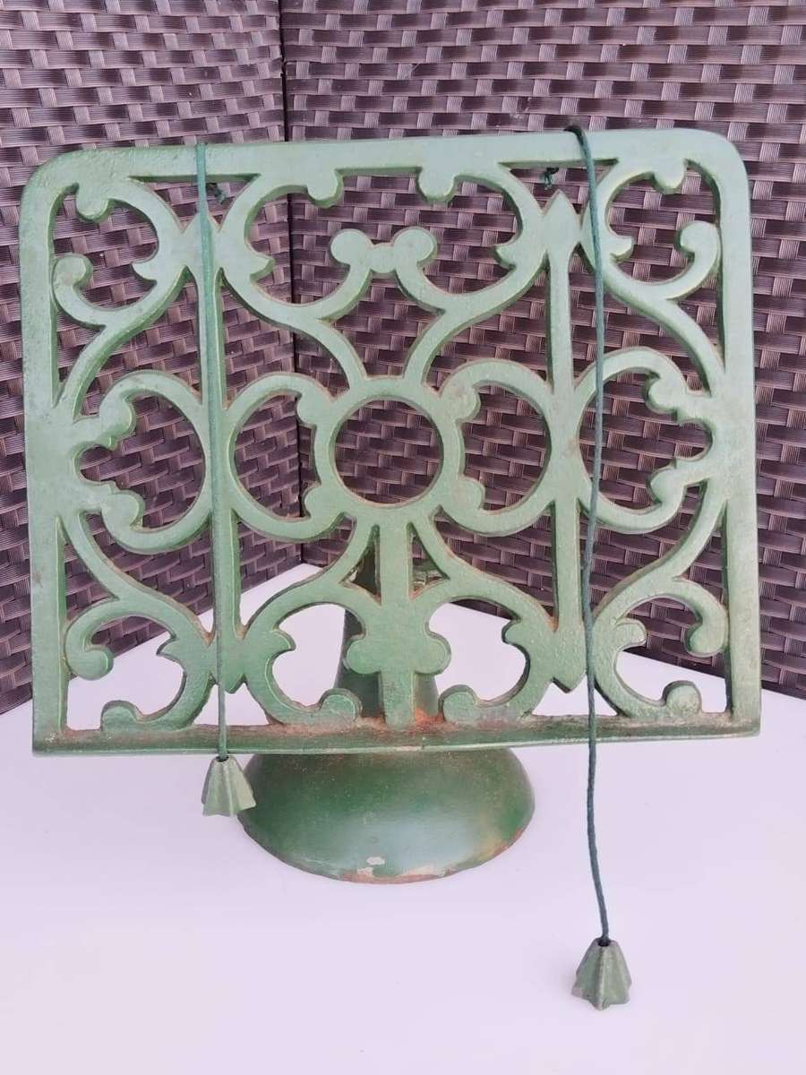 Victorian Cast Iron Adjustable Recipe Cook Book Stand  Original Paint, c.18901910