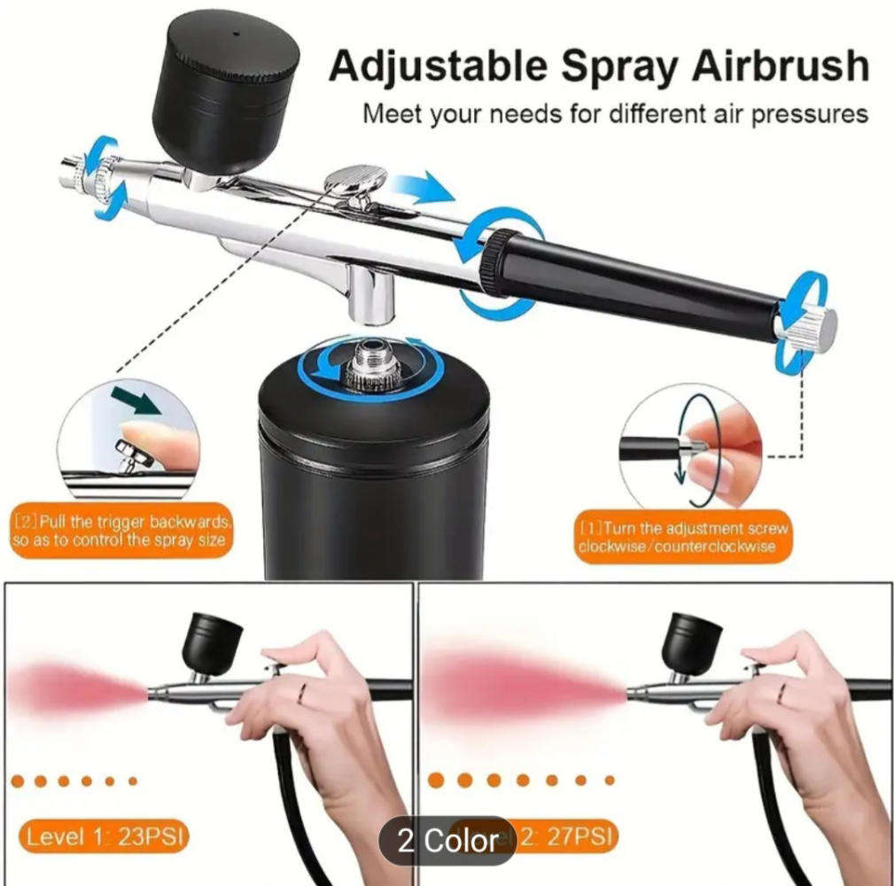 Professional Portable Airbrush kit with compressor