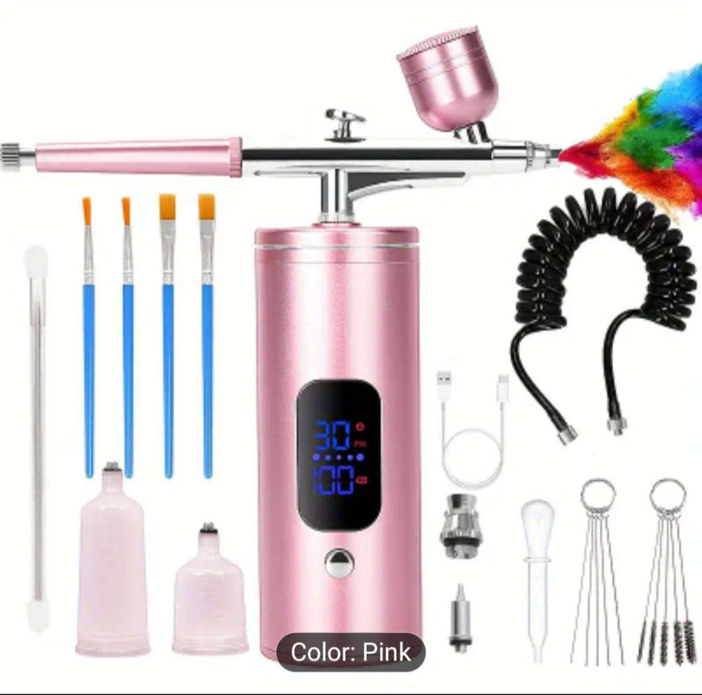 Professional Portable Airbrush kit with Compressor & Lcd display