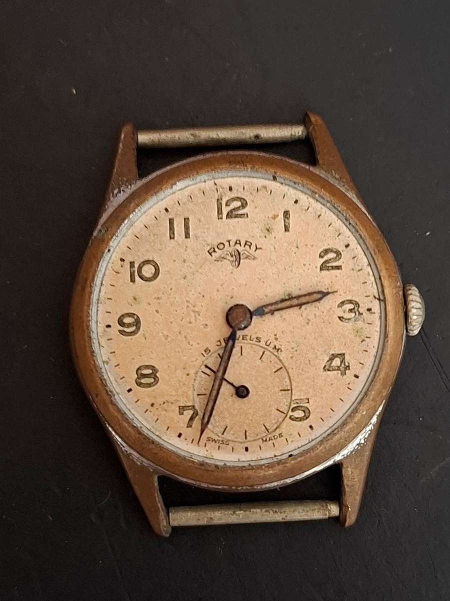 Broken Rotary Watch(NOT WORKING + No Glass)