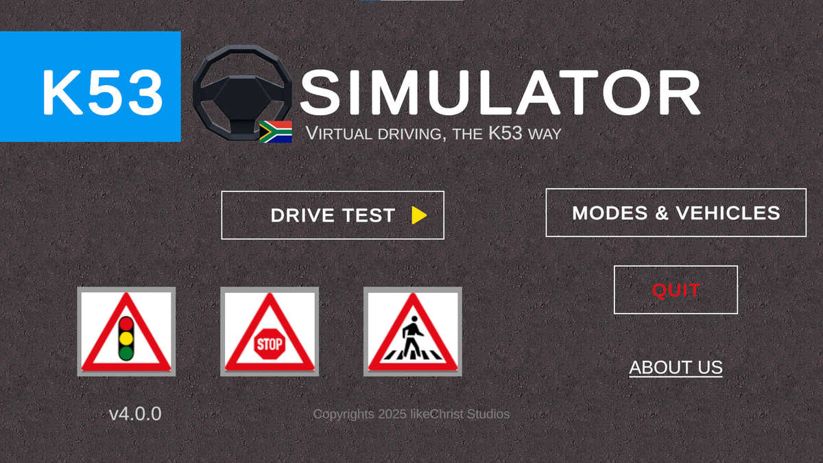 K53 Simulator: South African Driving Practice