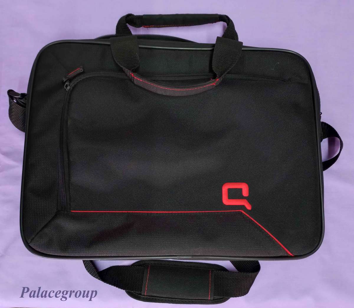 Laptop Carry Bag, Two Carry Straps And Shoulder Strap, 2 x Zipped Compartments, Size 15.6", 1pc
