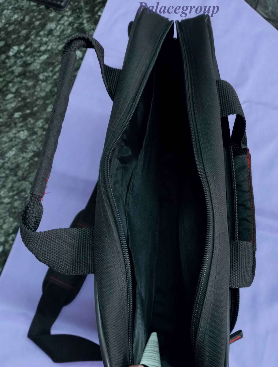 Laptop Carry Bag, Two Carry Straps And Shoulder Strap, 2 x Zipped Compartments, Size 15.6", 1pc