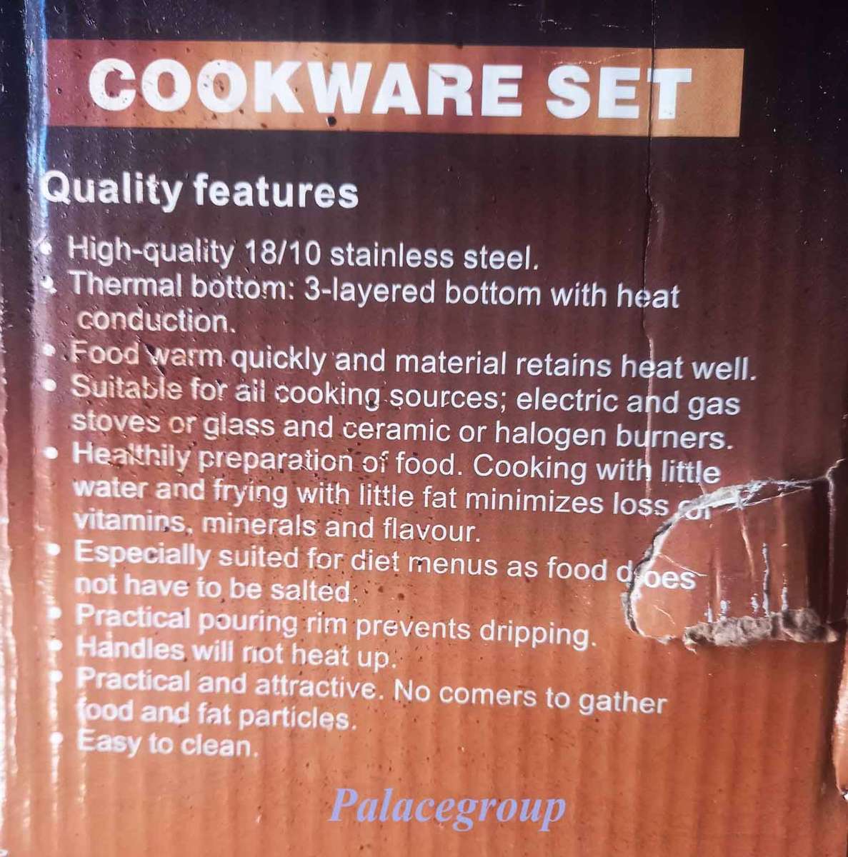 Table Pride, 27 Piece Stainless Steel Cookware Set, High Quality 18/10 S/S, See Bellow For More Inf