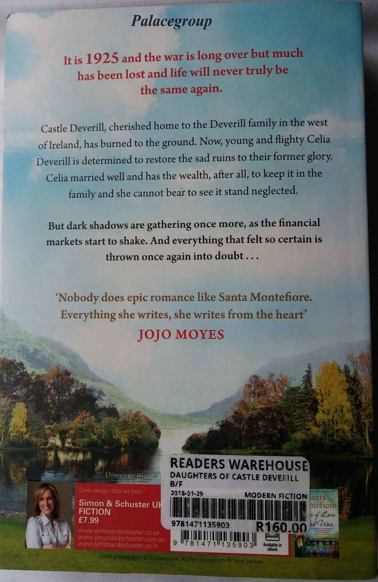 Santa Montefiore - Daughters Of Castle Deverill, The Number One Bestseller, 551pg, Paperback