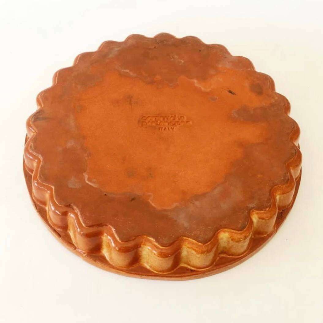 Large Italian Terracotta Quiche Dish