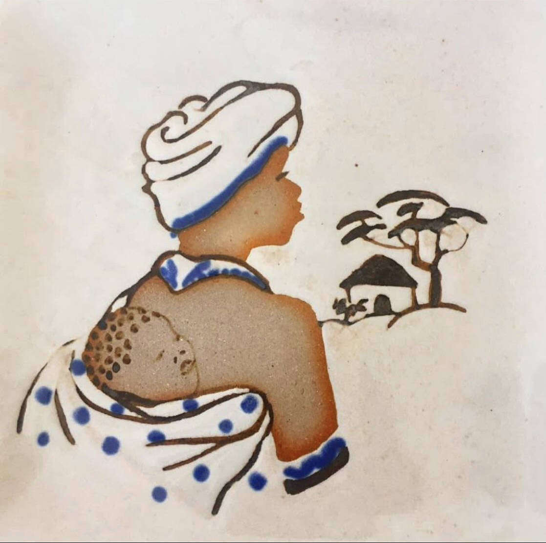 Unusual Hamburger Potteries Display Plate