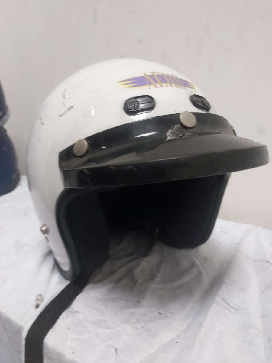 AERPO MOTORBIKE HELMET WHITE