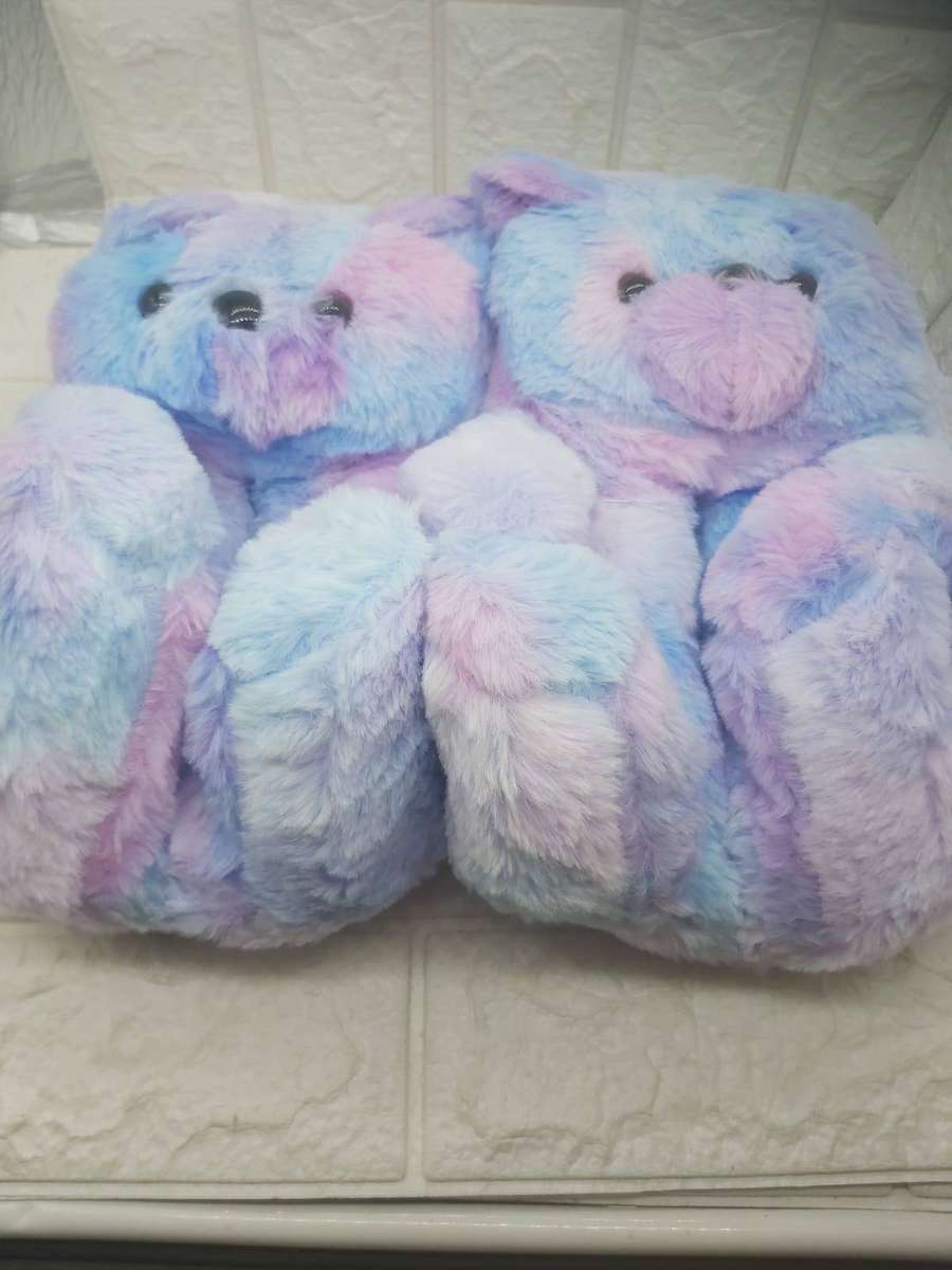 ONE SIZE FITS ALL ----FUZZY COMFY BEARS OMBRE PURPLE