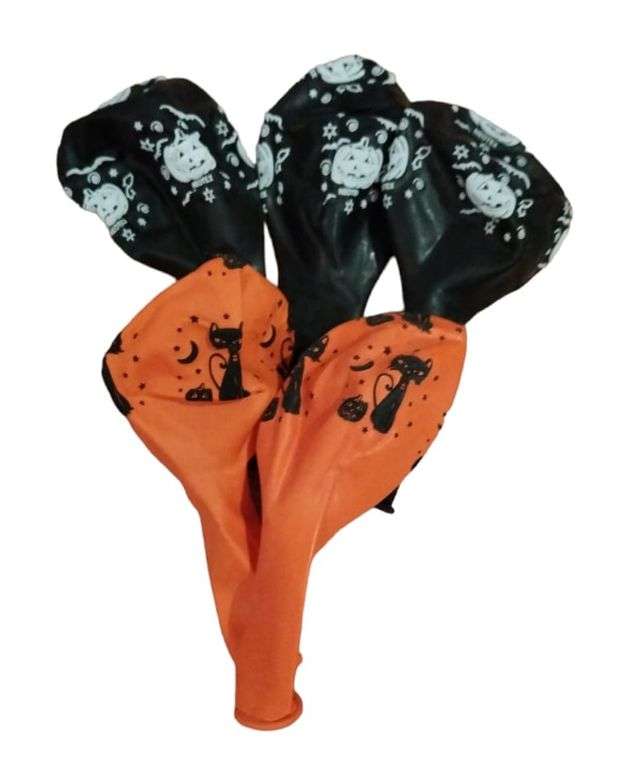 Halloween Themed Party Balloon Pack - Including Balloon Chain ( 53 Pieces)